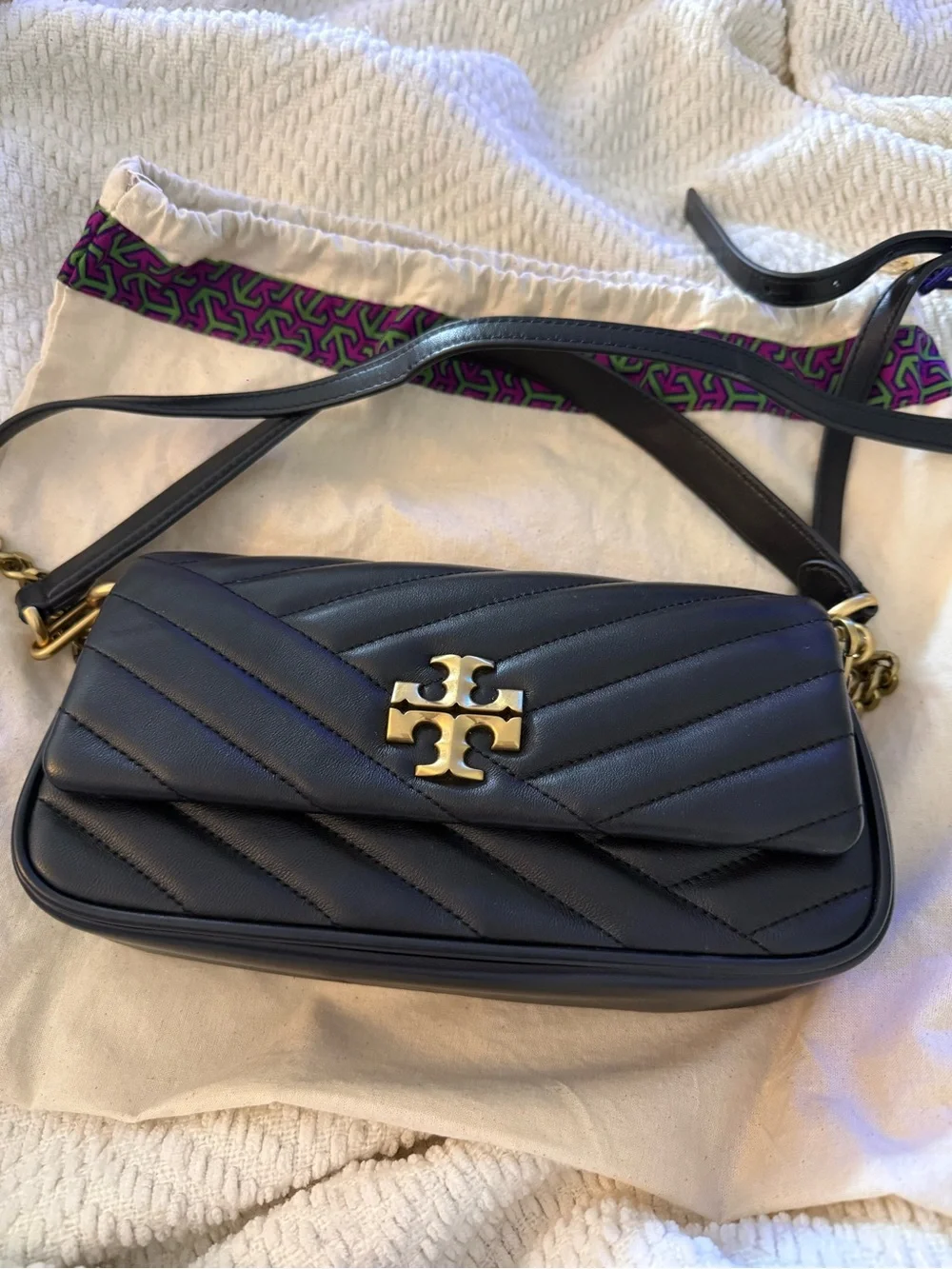 Tory Burch Kira Chevron Small Flap Shoulder Bag